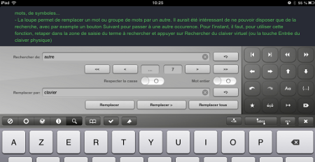 TextKraft avec clavier visuel et outils affichés